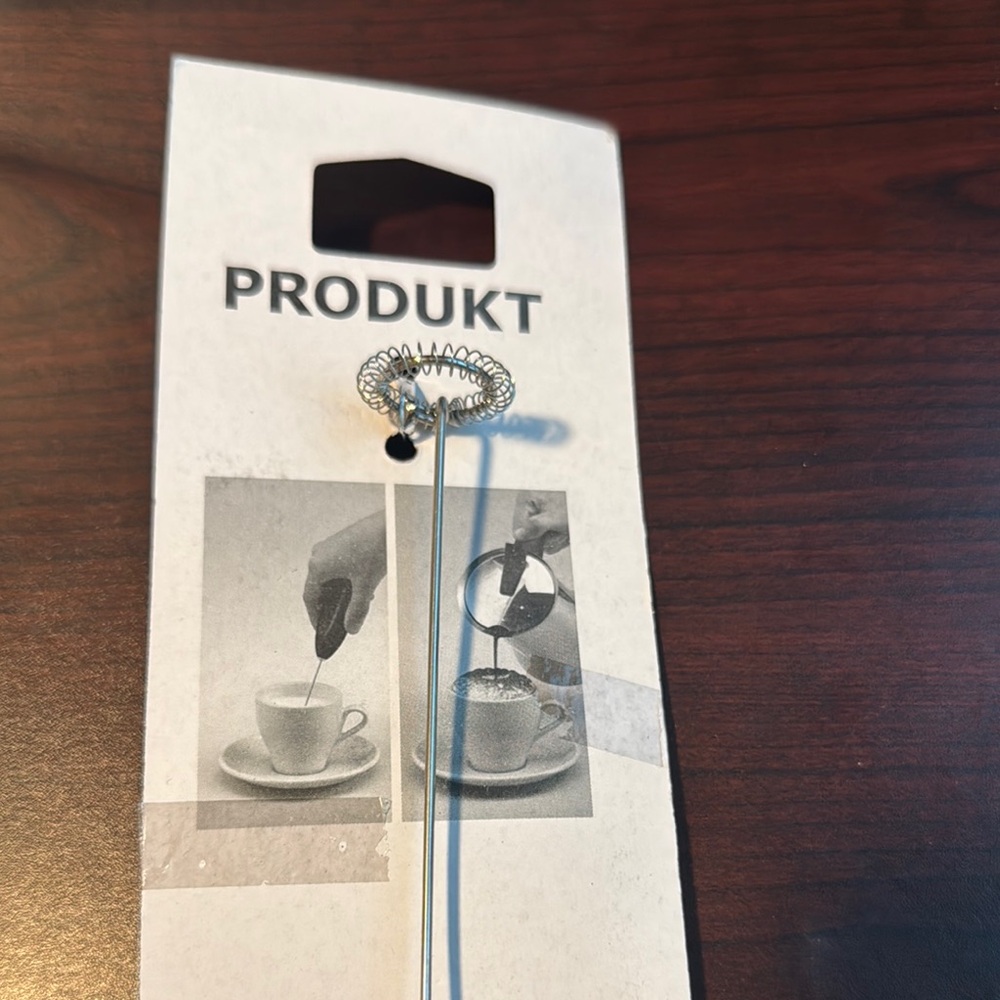 Black Handheld Milk Frother - Picture 2 of 2